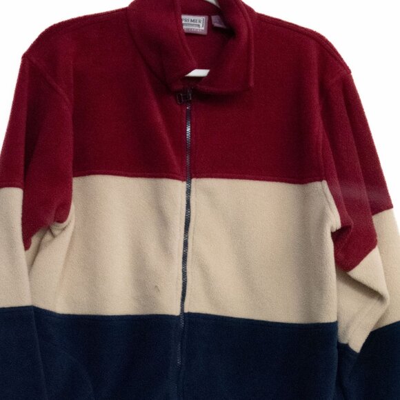 Colorblock Fleece Jacket With Zipper By Premier International - Picture 4 of 8